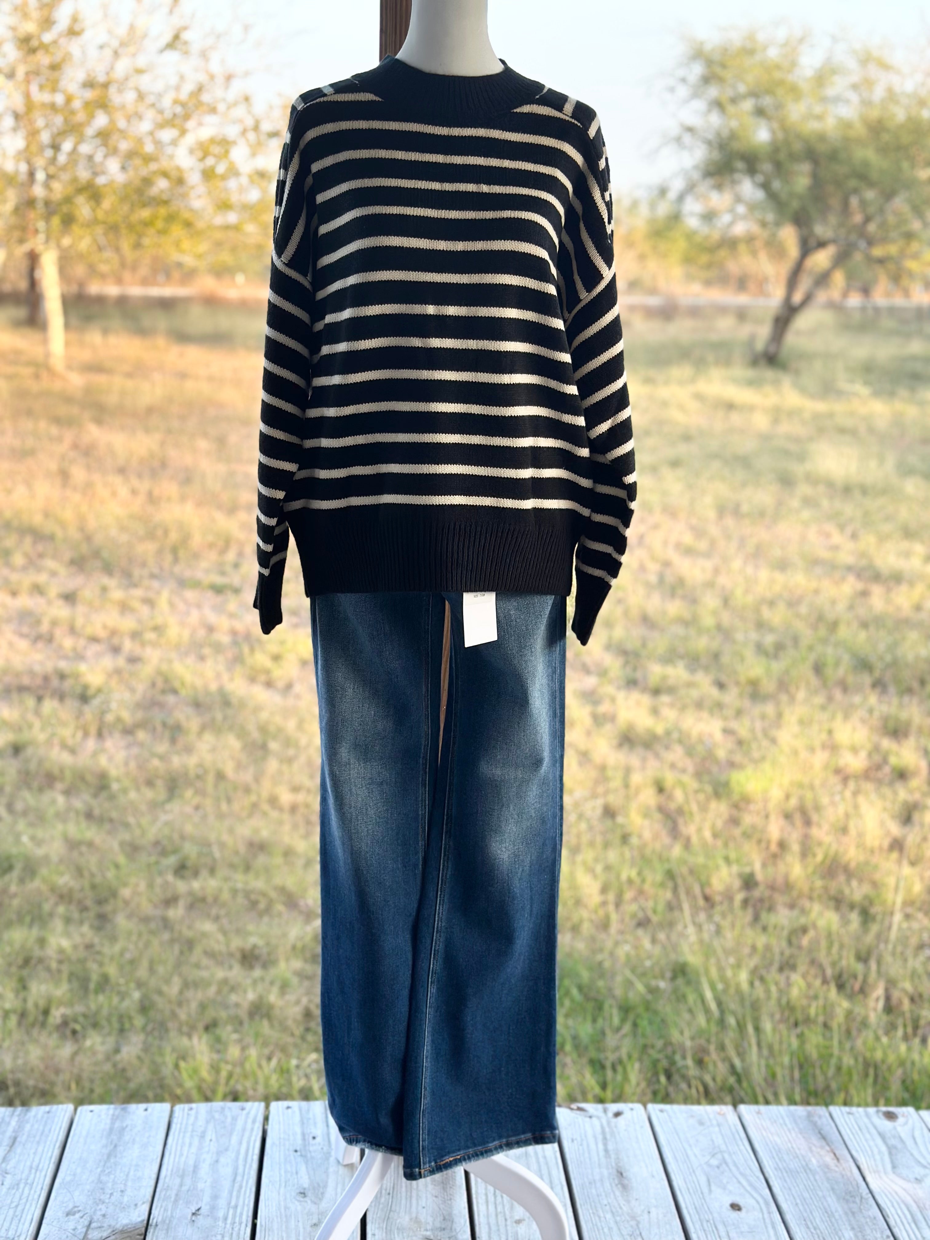 Be Cozy Striped Sweater