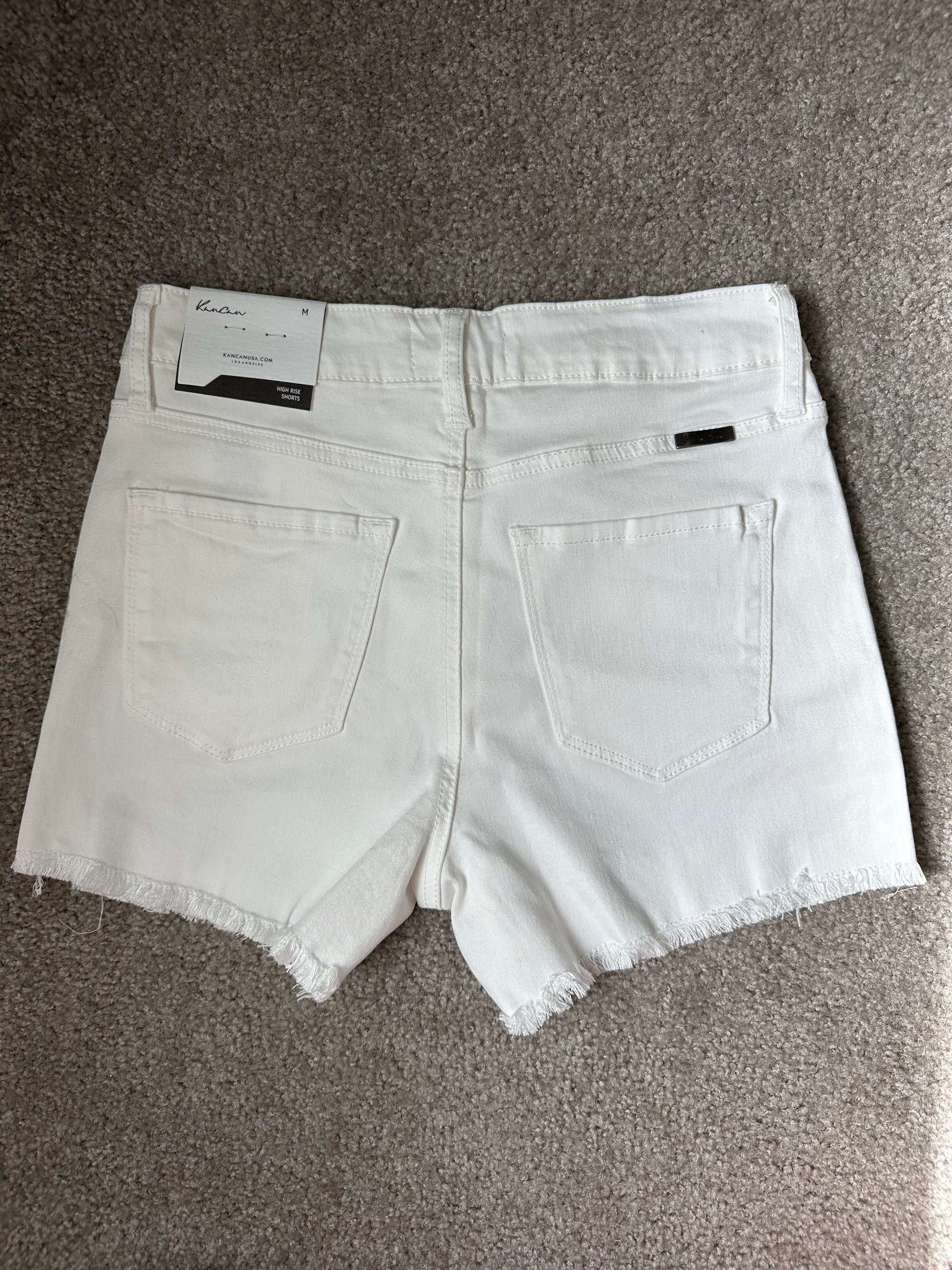 White Denim Shorts