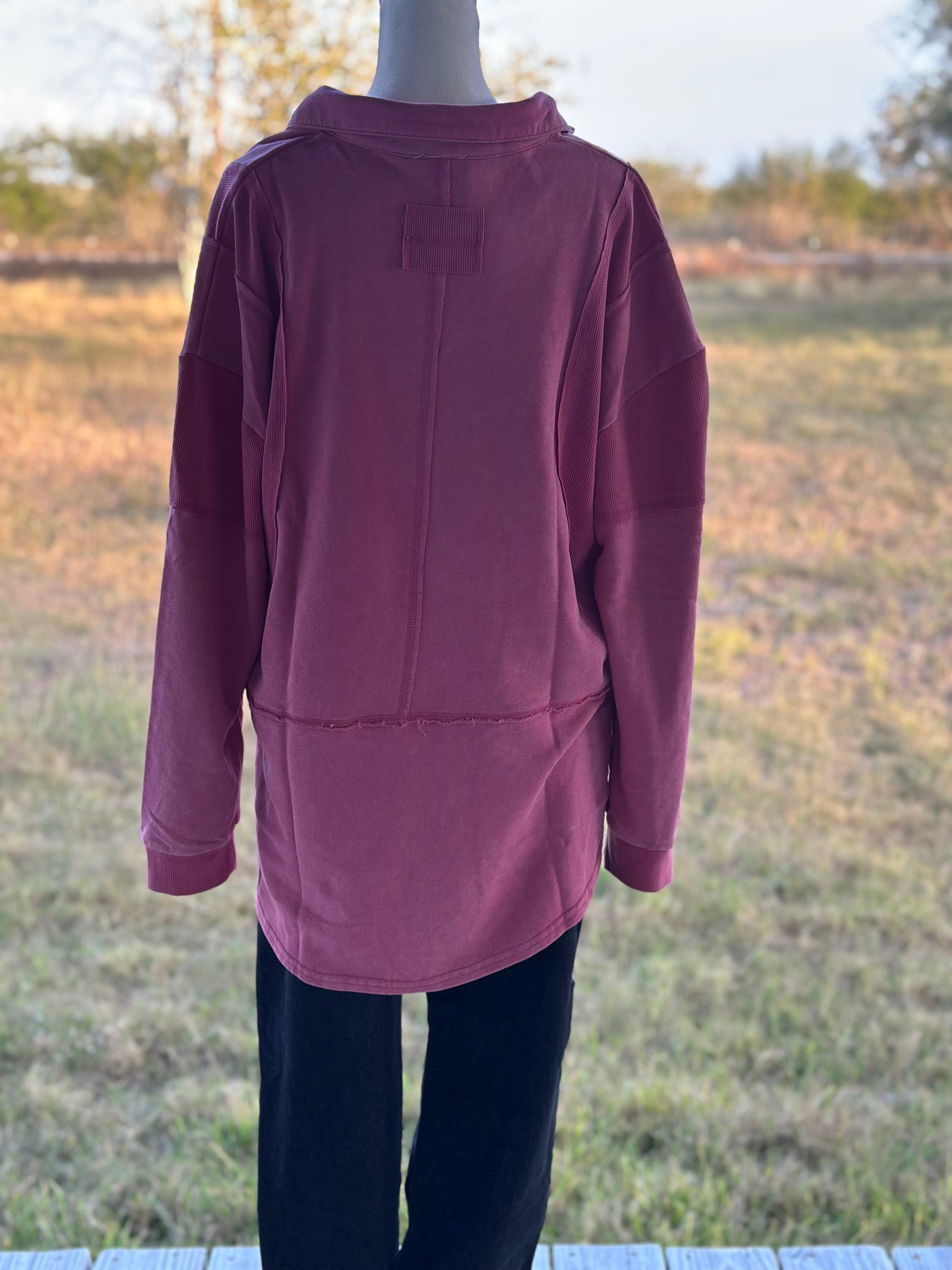 Dressed in Comfort Mauve Top