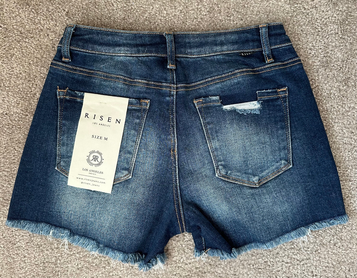 Heart of Dixie Distressed Denim Shorts