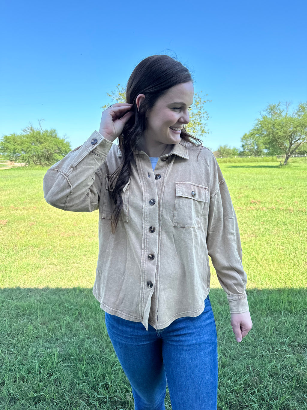 That Autumn Life Camel Shacket