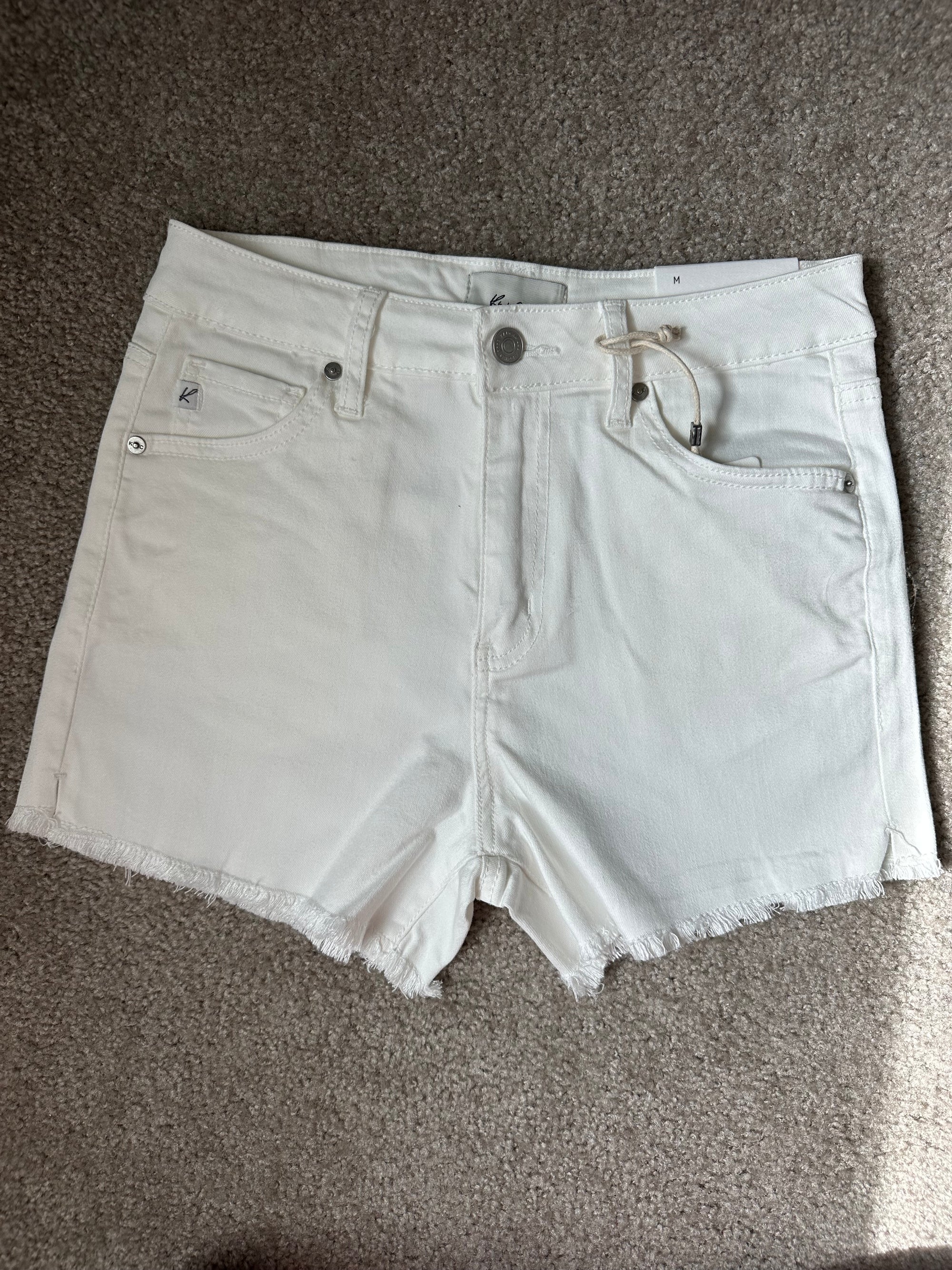 White Denim Shorts