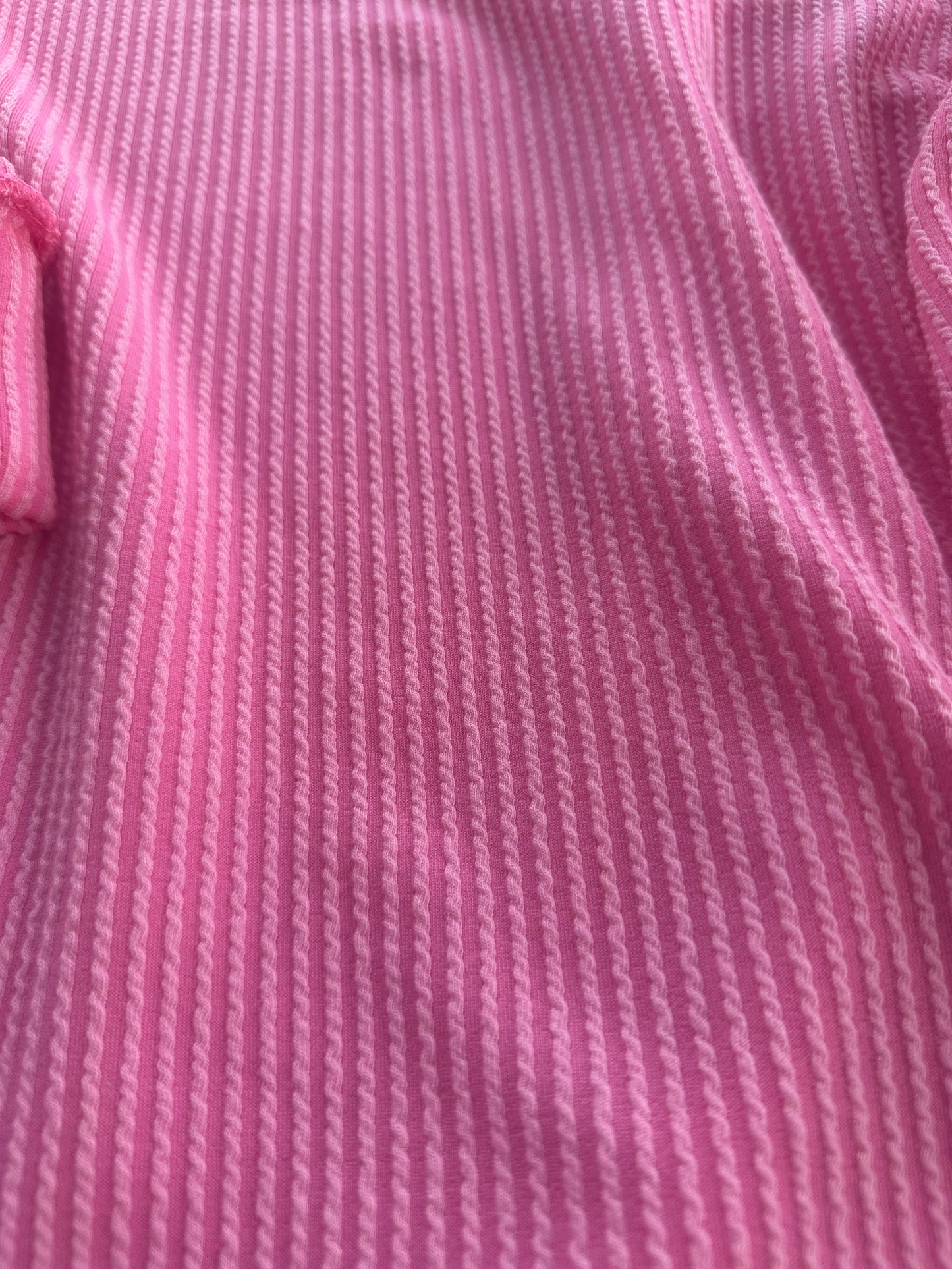 Pretty in Pink Ribbed Sweater