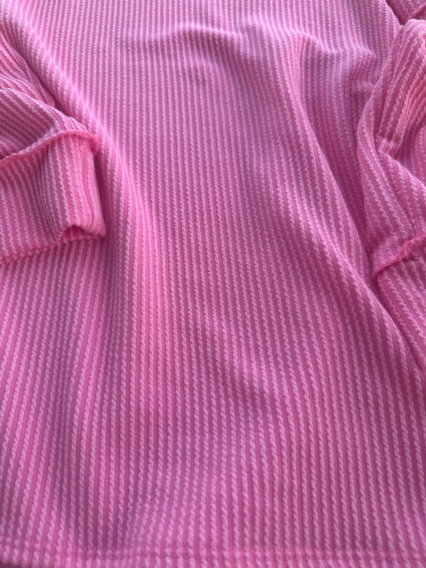 Pretty in Pink Ribbed Sweater