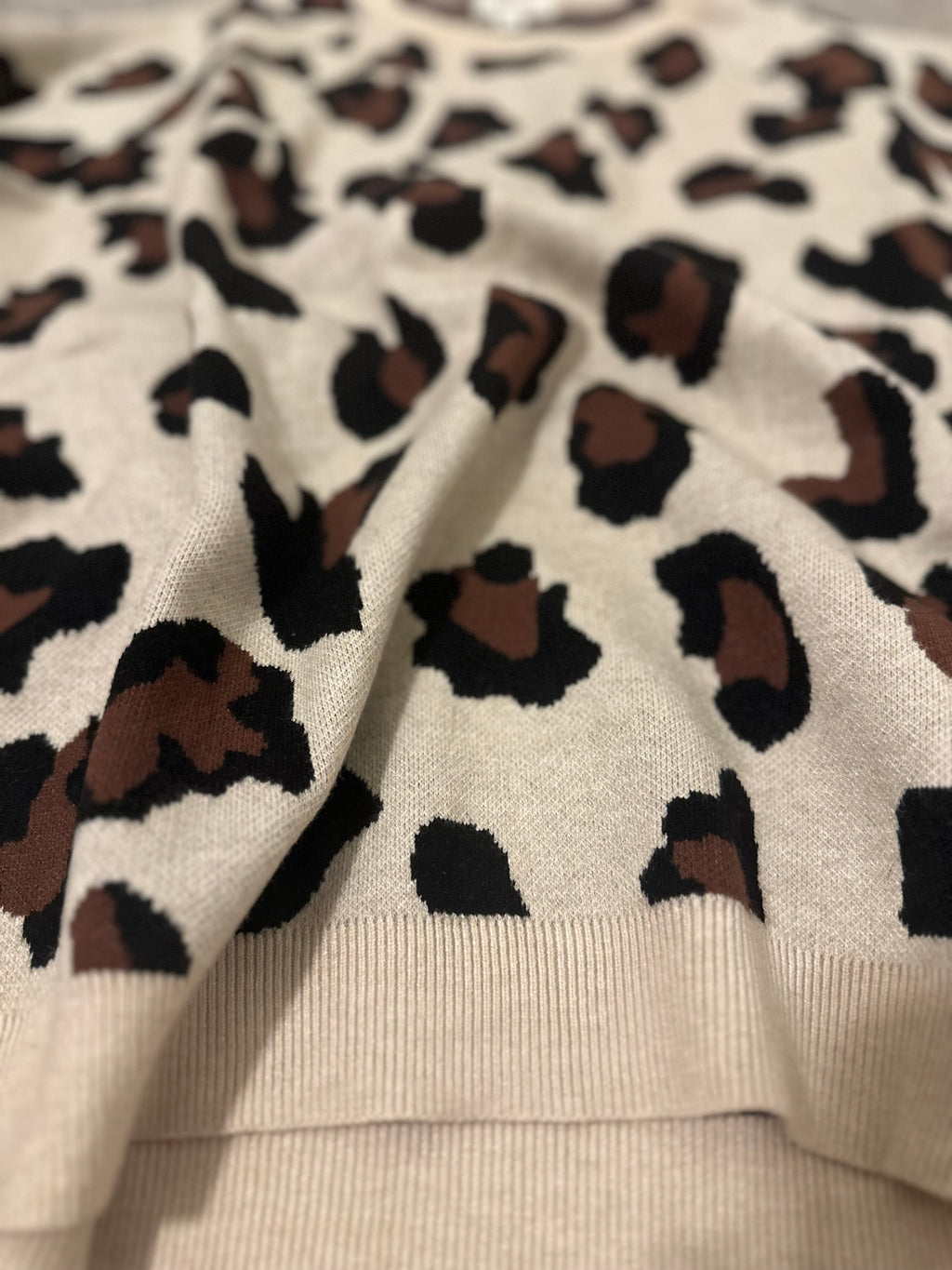 Cheetah Crew Neck Sweater