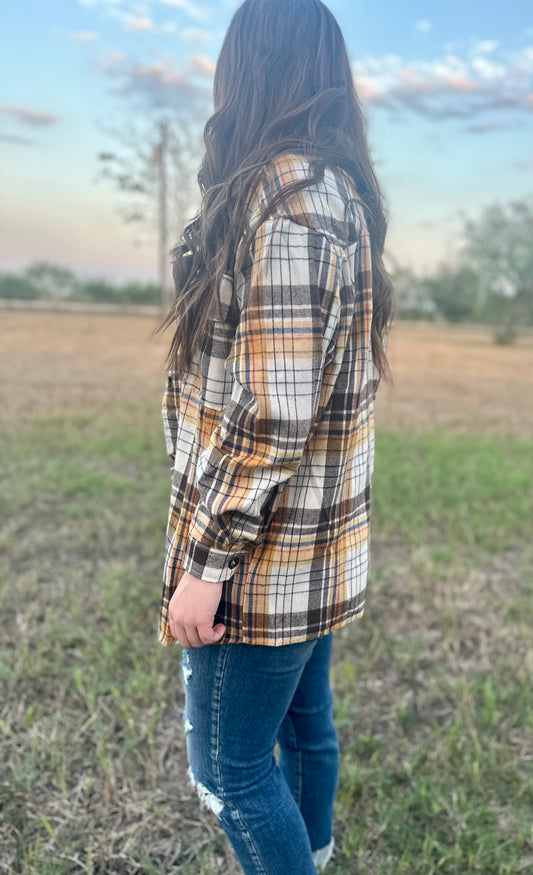 Yellow & Ivory Flannel